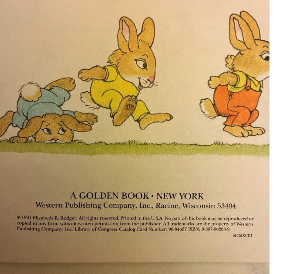 1991 Little Golden Book: The Bunnies' Counting Book – Vintage Hardcover