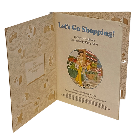 Let’s Go Shopping! Little Golden Book Steven Lindblom Kathy Allert Vintage 1980s