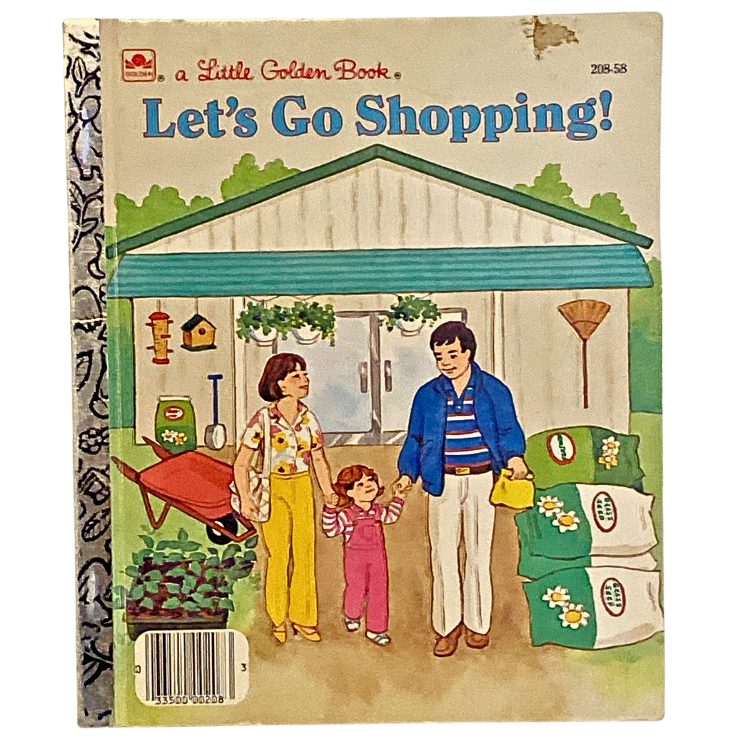 Let’s Go Shopping! Little Golden Book Steven Lindblom Kathy Allert Vintage 1980s