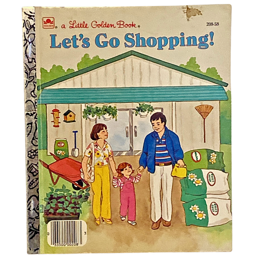Let’s Go Shopping! Little Golden Book Steven Lindblom Kathy Allert Vintage 1980s