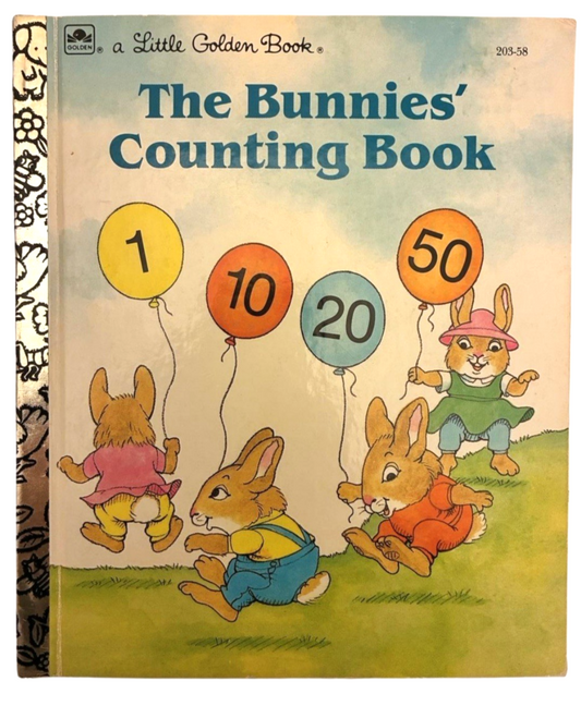 1991 Little Golden Book: The Bunnies' Counting Book – Vintage Hardcover