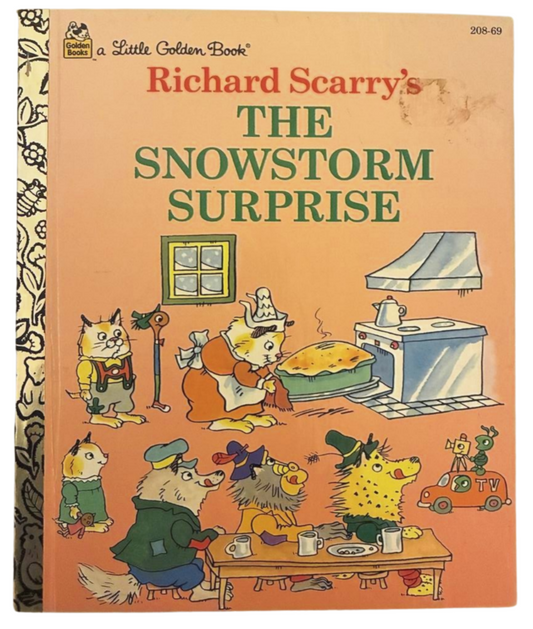 The Snowstorm Surprise • Richard Scarry • Little Golden Book • 1994 Vintage