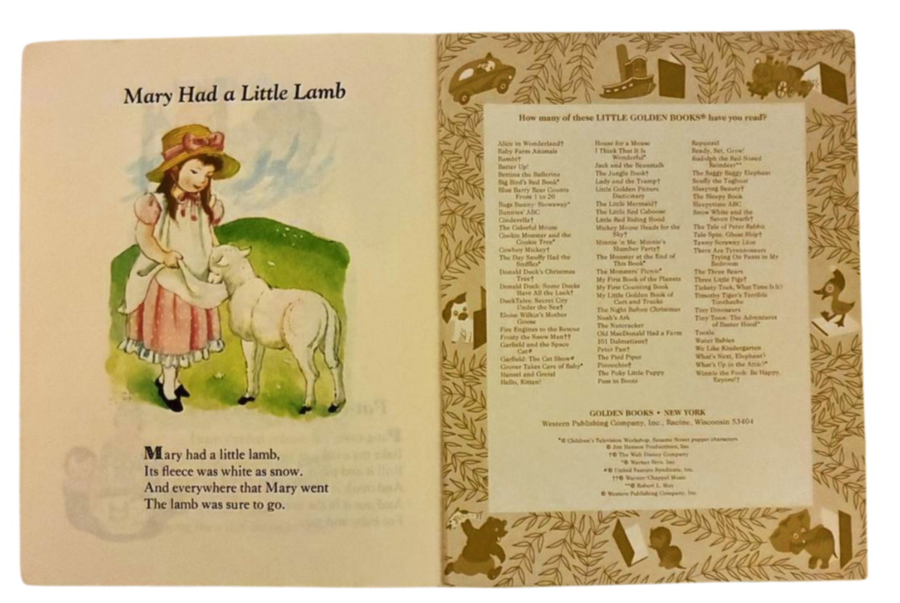 Eloise Wilkins Mother Goose • Little Golden Book • ISBN 0‑307‑01033‑3