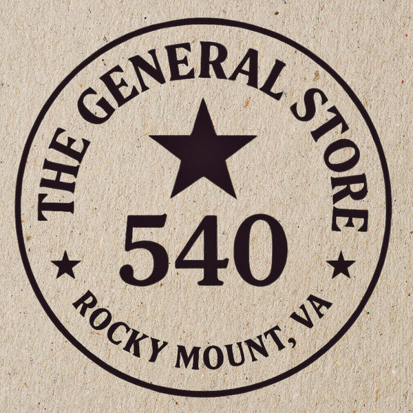 Logo of The General Store 540 on a textured beige background