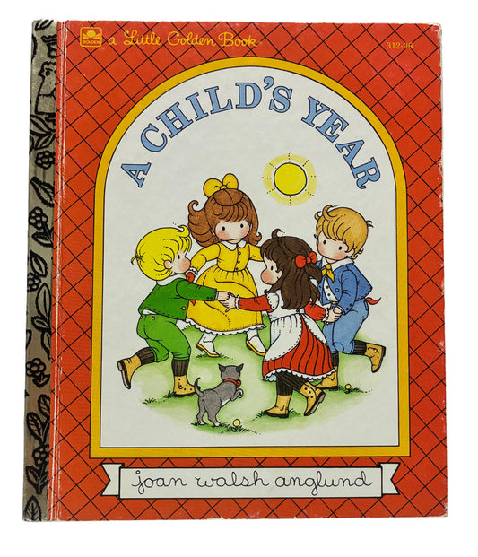 Vintage Little Golden Book titled 'A Child's Year' with colorful cover illustration.