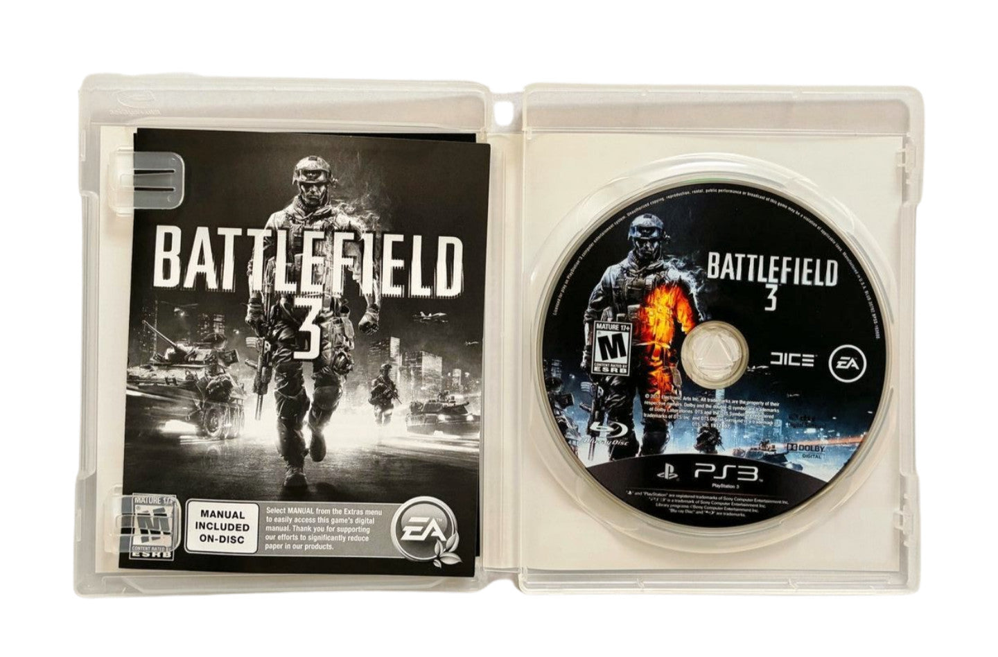 Battlefield 3 (Sony PlayStation 3, 2011) – Complete with Manual - Tested