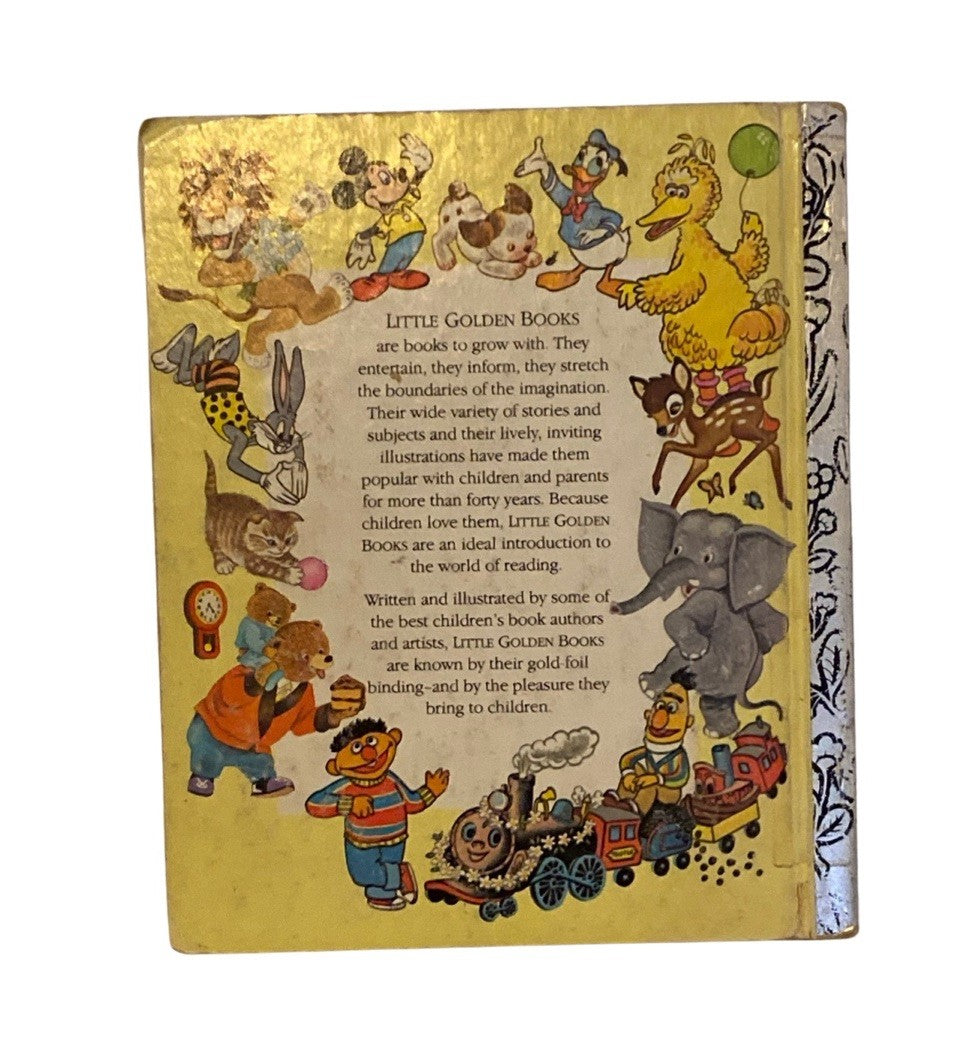 Vintage Little Golden Book with colorful illustrations on a white background