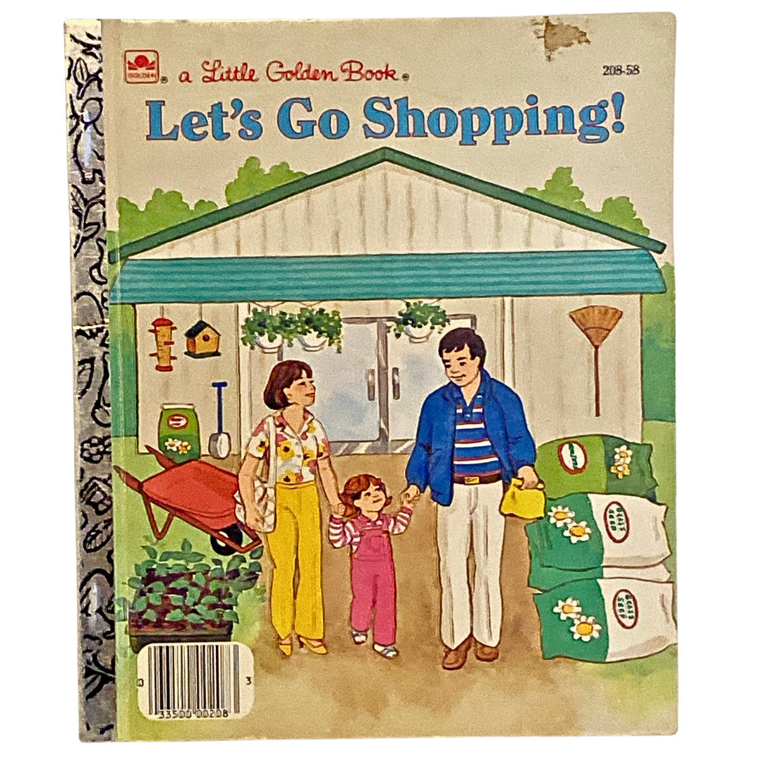 Let's Go Shopping! Little Golden Book Steven Lindblom Kathy Allert Vintage 1980s